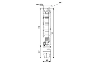 GRUNDFOS Unterwasserpumpe SP46-1 Rp3 4in 3x400V DOL 2,2kW – Bild 2