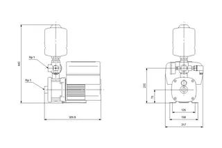 GRUNDFOS Druckerhöhungsanlage Hydro Mono CMBE3-62 IUCCDA 230V Basis – Bild 2