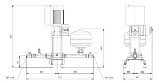 GRUNDFOS Druckerhöhungsanlage Hydro Solo-E CRIE 3-7 U8 C-A-B-D-ACD – Bild 2