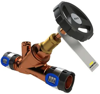 KEMPER WESER Freistrom-Absperrventil RG m. Entlst.G1/4 FlowFit DN20/25 x 2,5 mm