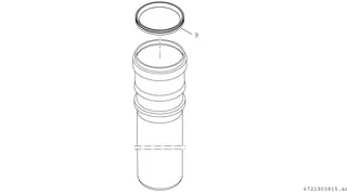 BOSCH Abgaszubehör FC-S110-300 Abgasrohr d:110 mm für Kaskade, 0,3m – Bild 2