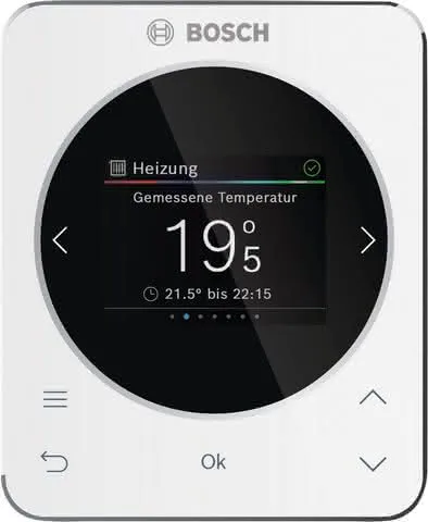 BOSCH raumtemperaturgef. Regler CR 120 116x95x21, für 1 Heizkreis, 2,4"-Display