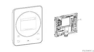 BOSCH raumtemperaturgef. Regler CR 120 116x95x21, für 1 Heizkreis, 2,4"-Display – Bild 2