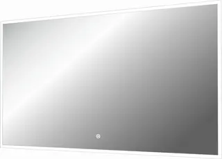 SCALIDO-Leuchtspiegel LED-SCAC, umlauf. Satinierung und Ambientelicht 1500x700mm