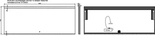 SCALIDO-Leuchtspiegel LED-SC1/B Brillant modul/Lichtw/Schalter 1800x700mm schwarz – Bild 2
