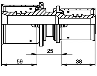 comfort-press-Metall-Kupplung A22 reduziert 63 x 50mm – Bild 2