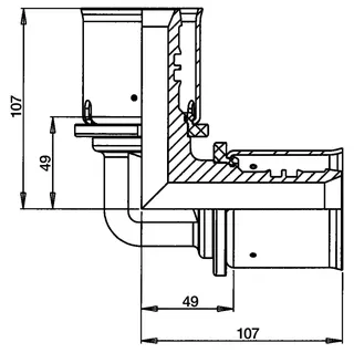 comfort-press-Metall-Winkel A22 90 Grad 63mm – Bild 2