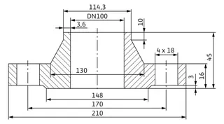 Wilo Mechanisches Zubehör Gegenflanschkit DN 100, PN 6 – Bild 2