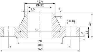 Wilo Mechanisches Zubehör Gegenflanschkit DN 32, PN 10 – Bild 2