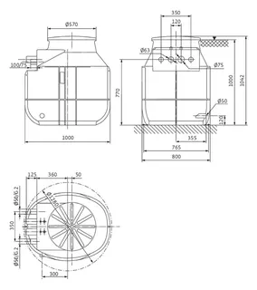 Wilo Schachtpumpstation DrainLift DrainLift WS 40D BASIC/MINI3 V04/M06-523 – Bild 2