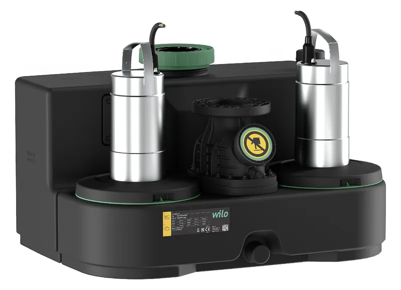 Wilo DrainLift Abwasser-Hebeanlage SANI-L.23T/4, 400V, S1, EC-L, CEE32