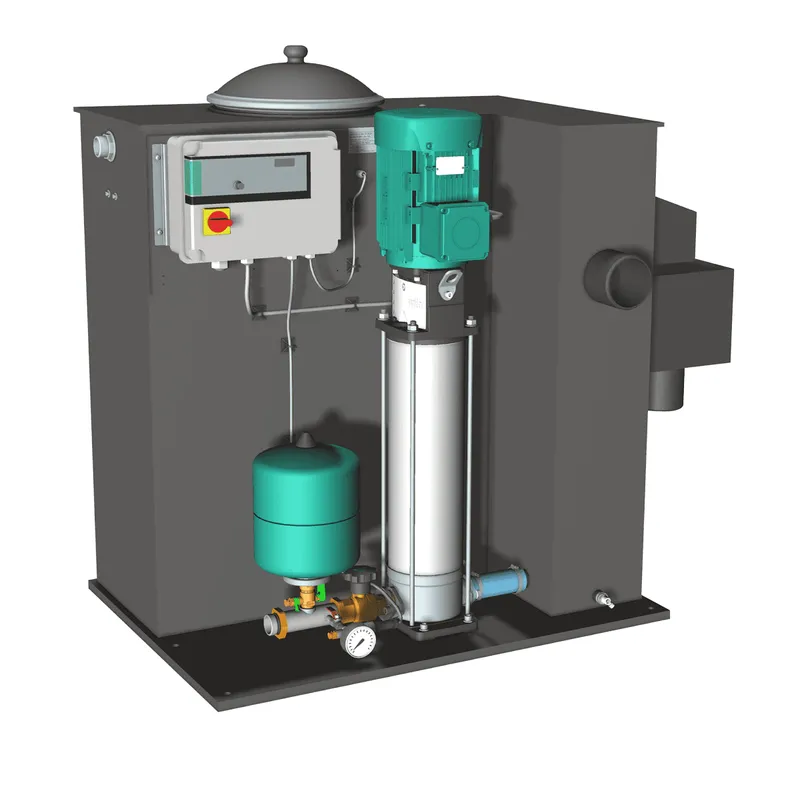 Wilo Einzelpumpenanlage Economy CO/T-1 Helix V 406/EC,G11/4/G11/4,0.75kW
