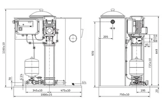 Wilo Einzelpumpenanlage Economy CO/T-1 Helix V 406/EC,G11/4/G11/4,0.75kW – Bild 2
