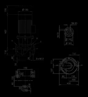 Wilo Trockenläufer-Standard-Einzelpumpe Atmos GIGA-I 65/150-1,1/4,DN65,1.1kW – Bild 2