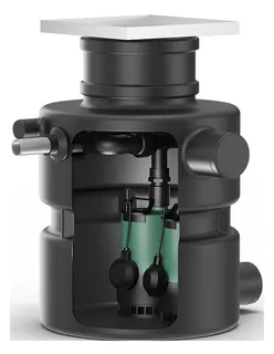 Wilo Überflur-Hebeanlage DrainLiftBOX-32/11HDDS,230V,0.55kW,EC-L – Bild 2