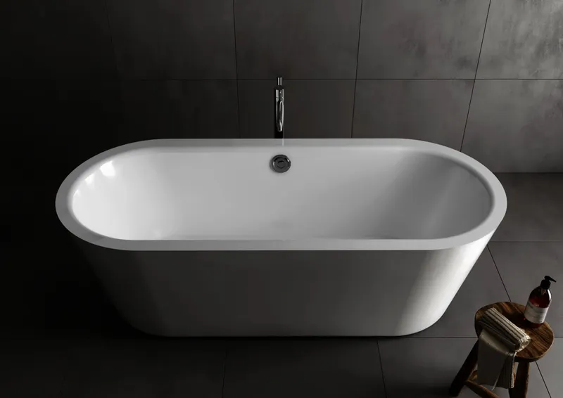 Koralle Badewanne T700 185/80 Acryl oval 1850x800x480 weiß