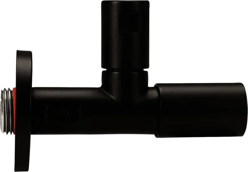 sanibel-Design-Eckventil rund selbst- dichtend DN 15 (1/2") schwarz