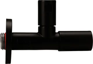 sanibel-Design-Eckventil rund selbst- dichtend DN 15 (1/2") schwarz