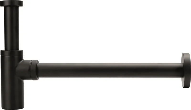 sanibel-Universal-Designsiphon rund DN 32 (11/4") schwarz