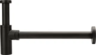 sanibel-Universal-Designsiphon rund DN 32 (11/4") schwarz