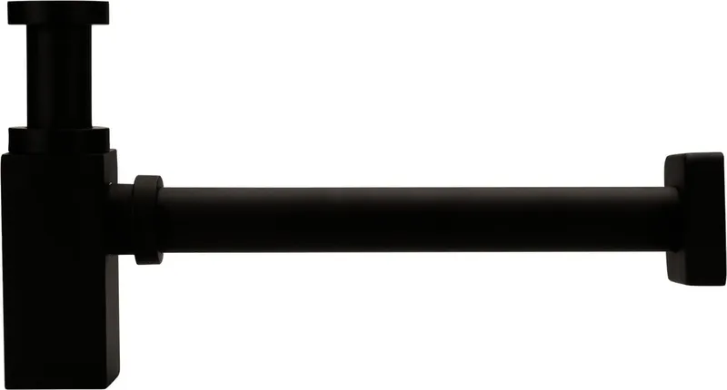 sanibel-Designsiphon quadratisch DN 32 (11/4") schwarz