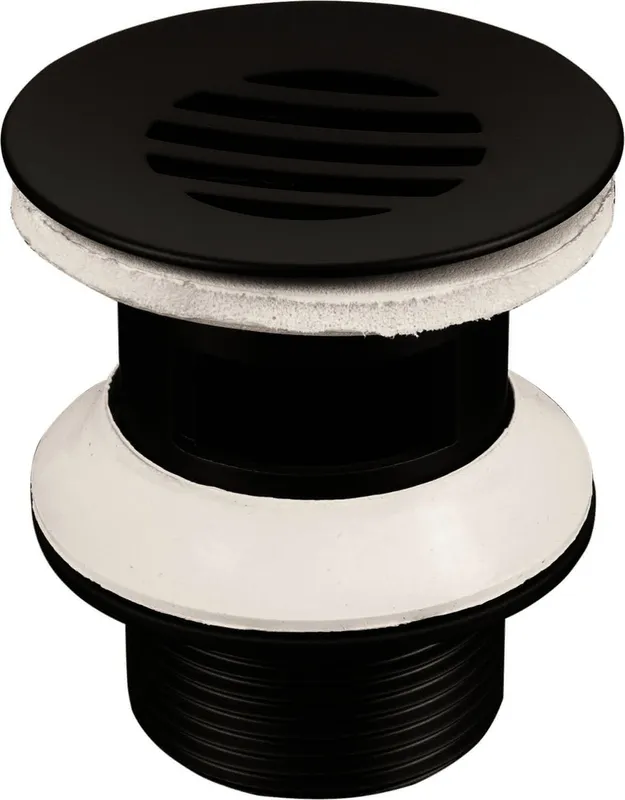 sanibel-Siebschaftventil mit Überlauf DN 32 (11/4") x 63 mm schwarz
