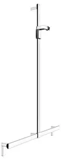 KE Duschhandlauf AXESS 35014, Br.stg. 1000/1301mm verchr.