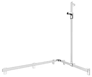 KE Duschhandlauf AXESS 35015, Br.stg. r. 1150/850/1301mm si.-elox.