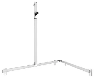 KE Duschhandlauf AXESS 35015, Br.stg. li. 1150/850/1301mm si.-elox.