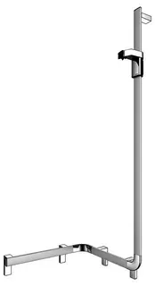 KE Duschhandlauf AXESS 35008, m.Br.stg. r. 550/550/1301mm si.-elox.