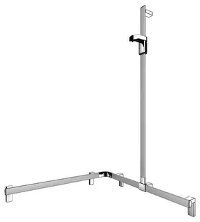 KE Duschhandlauf AXESS 35015, Br.stg. r. 850/850/1301mm si.-elox.