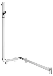 KE Duschhandlauf AXESS 35008, m.Br.stg. li. 850/531/1301mm si.-elox.