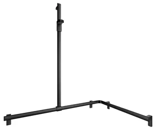KE Duschhandlauf AXESS 35015, Br.stg. li. 1150/850/1301mm sw matt