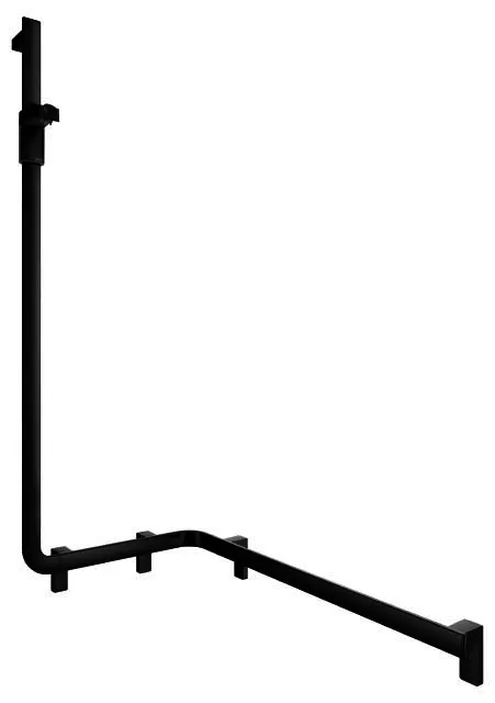 Keuco Duschhandlauf AXESS 35008, m.Br.stg. li. 850/531/1301mm sw matt