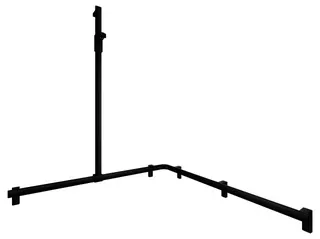 KE Duschhandlauf AXESS 35015, Br.stg. li. 1150/1150/1301mm sw matt