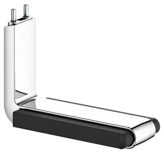 KE Toilettenpapierhalter AXESS 35062, f. Stützklappgriff 35003, verchr./sw