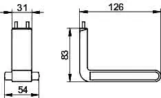 Keuco Toilettenpapierhalter AXESS 35062, f. Stützklappgriff 35003, verchr./sw – Bild 2