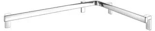 KE Dusch-u. Wannenhandlauf AXESS 35011, li. 850/650mm verchr.