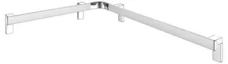 KE Dusch-u. Wannenhandlauf AXESS 35011, r. 650/850mm si.-elox.