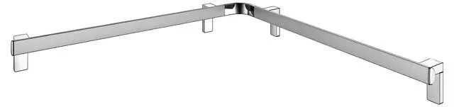 Keuco Dusch-u. Wannenhandlauf AXESS 35011, 850/850mm si.-elox.