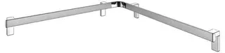 KE Dusch-u. Wannenhandlauf AXESS 35011, 850/850mm si.-elox.