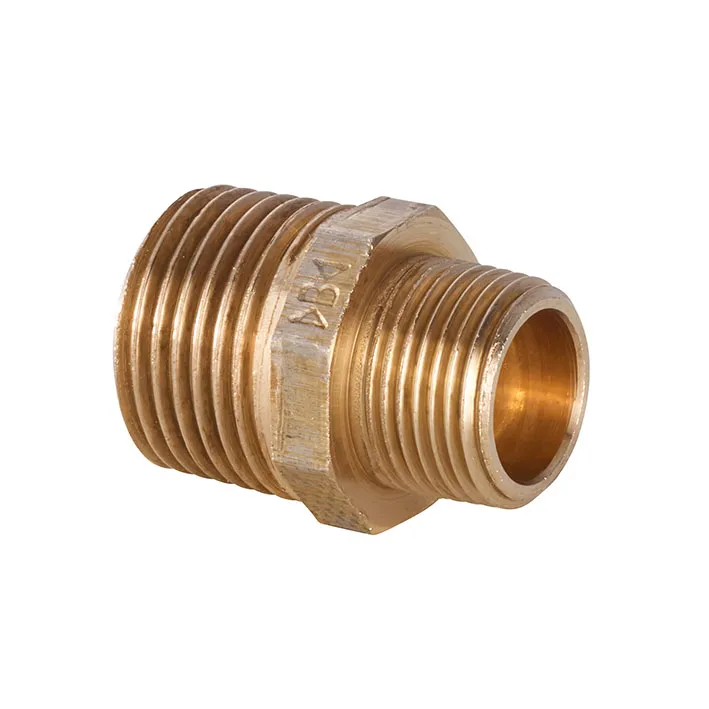 IBP Doppelnippel S.3000 3245 2" x 1 1/2" AG Rotguss