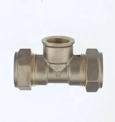 IBP T-Stück Conex 617 22 x 1/2" x 22 IG Messing
