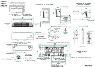 DAIKIN R-32 Wandgerät FTXJ35AS EMURA 3 Farbe Silber inkl. IR-FB – Bild 3