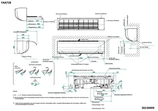 DAIKIN Sky Air Wandgerät FAA71B Typ FAA71B – Bild 3