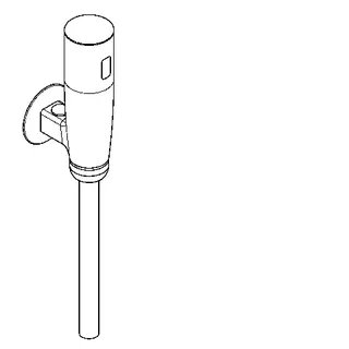 Aquarotter Urinalspüler, F3, elek., DN15, Aufputz, Batterie – Bild 2
