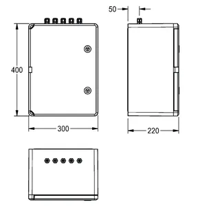 Aquarotter Steuerschrank ECC2, A3000open, Kst., AP, mit GLT-Protokoll, 230 VAC-24 VDC – Bild 3