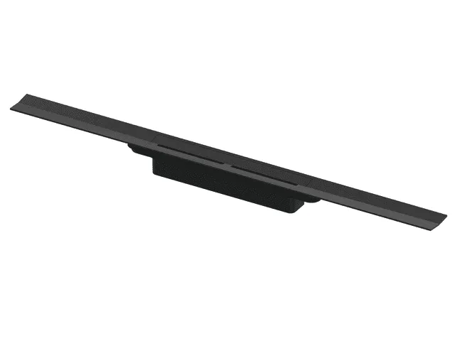 TECEdrainprofile Duschprofil, 1600 mm, Edelstahl gebürstet, schwarz