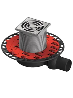 TECEdrainpoint S 111 Ablaufset superfl. o. Zulauf, Seal System Universalflansch