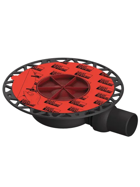 TECEdrainpoint S Ablauf DN 50 superflach ohne Zulauf, mit Seal System Univ.fl.